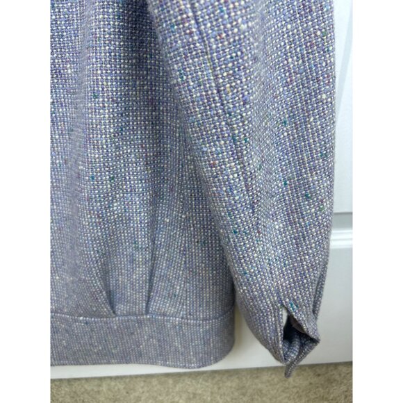 Vtg Miss Pendleton Women's M 100% Virgin Wool Lavender Tweed Blazer Career - Picture 11 of 13